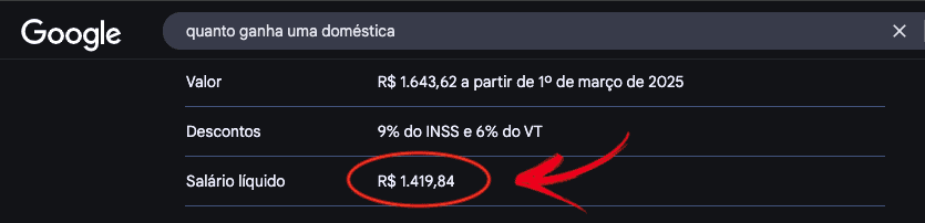 Salario domestica Comp